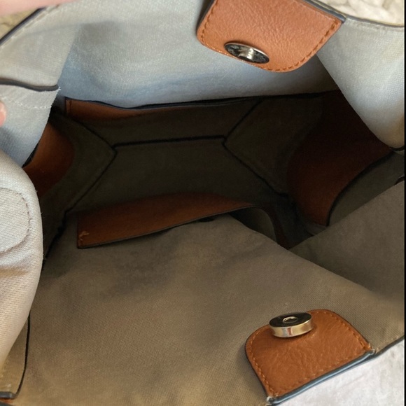 ❗️sold in garage sale❗️ Carmel cognac leather tote - Picture 10 of 15